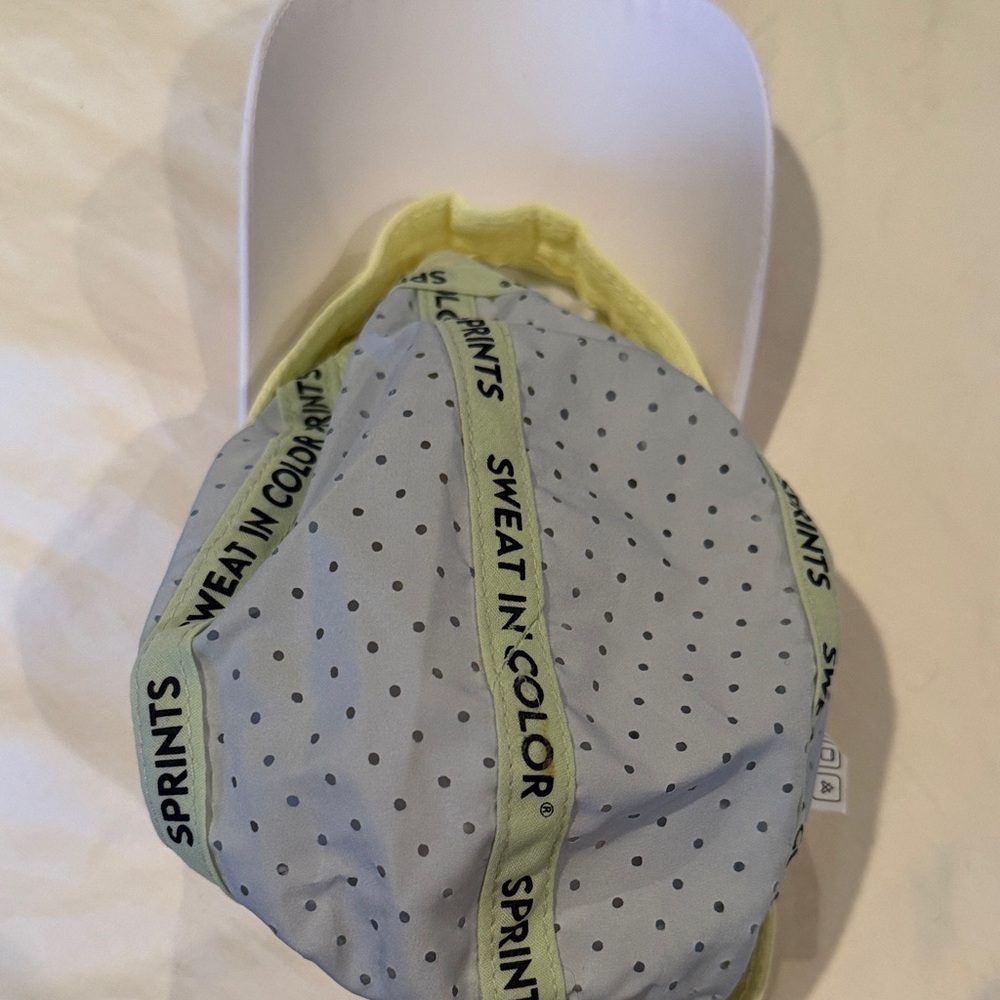 Sprints Perforated Cap in Light Blue, light yellow, and White - Picture 3 of 5